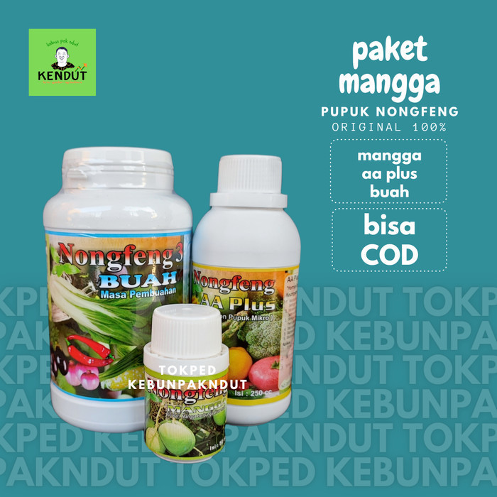 Jual Paket Pupuk Nongfeng Tanaman Buah Boster Booster Mangga Original ...