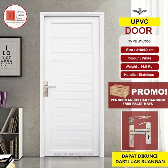 Paket pin lengkap dengan kusen dan handle siap pasang