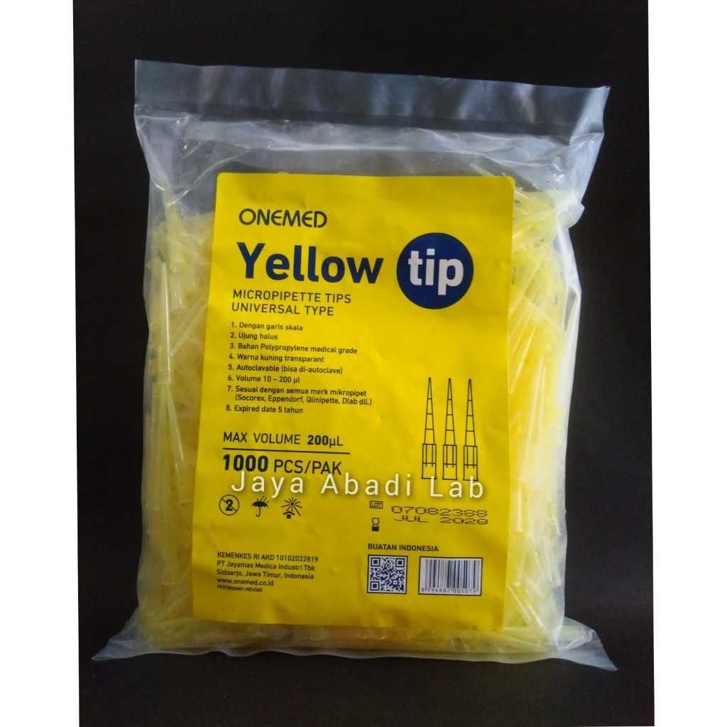 Jual yellow tip tips kuning micropipette mikropipet 100 uL 200 uL 0,1 ...