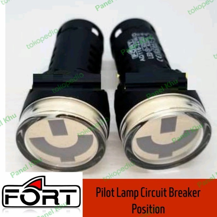 Jual Pilot lamp LED Circuit Breaker Position Indikator 22mm 220VAC ...