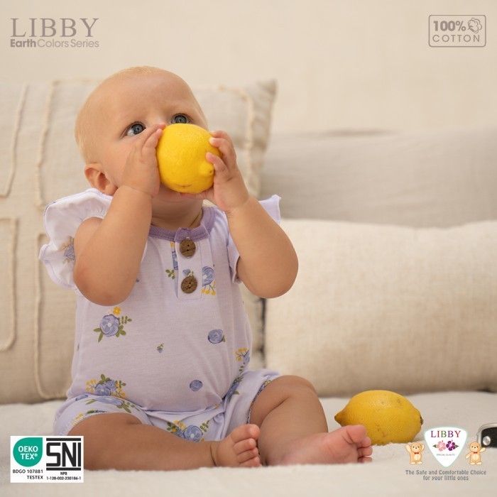 Jual Libby Earth Colour New Ivy Jumper Ruffle Motif (1 Pcs) | Shopee ...