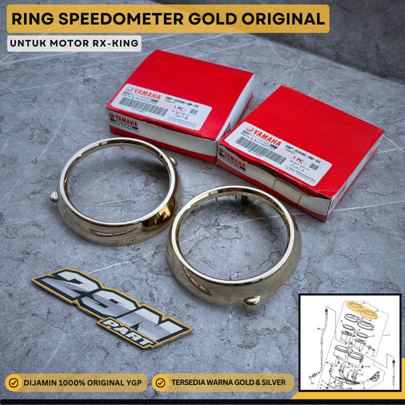 Jual Ring Speedometer KM RX King RXK GOLD 5BP-H3506-00-93 ORIGINAL ...