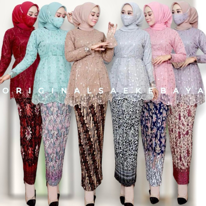 Jual Setelan Kebaya Lamaran Set Kbaya Nikahan Stlan Baju Kebayak Wanita ...