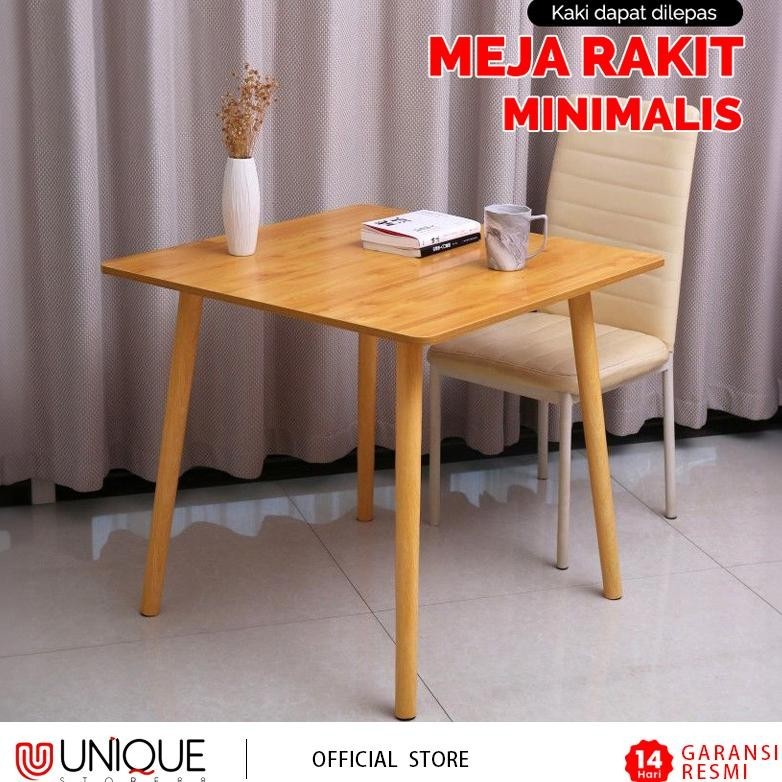 Jual Meja Kayu Persegi Meja Kopi Meja Tamu 60x60cm Meja Rakit Minimalis ...