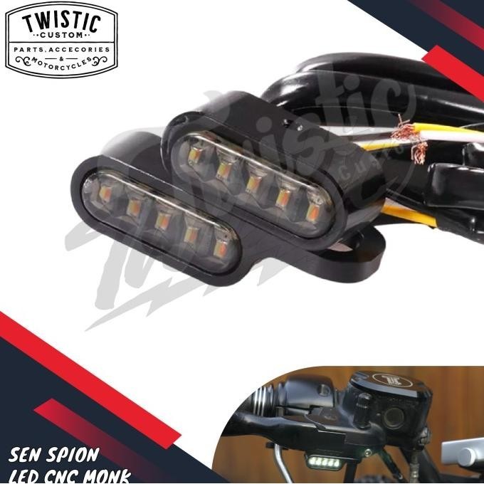 Jual Lampu Sen Sein Led Spion Cnc Monk Motor Harley Davidson Bobber