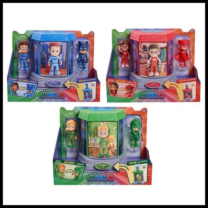 Jual HOT DEAL PJ MASKS CATBOY OWLETTE GEKKO TRANSFORMATION ELEVATOR ...