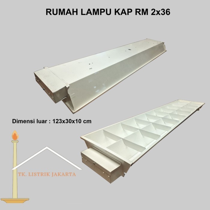 Jual RUMAH LAMPU KAP RM 2x36 DOVE Inbow ( Cuci Gudang ) | Shopee Indonesia