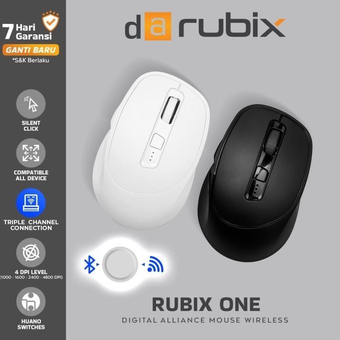 Jual Mouse Office DA Rubix One Wireless Bluetooth Silent Click ...