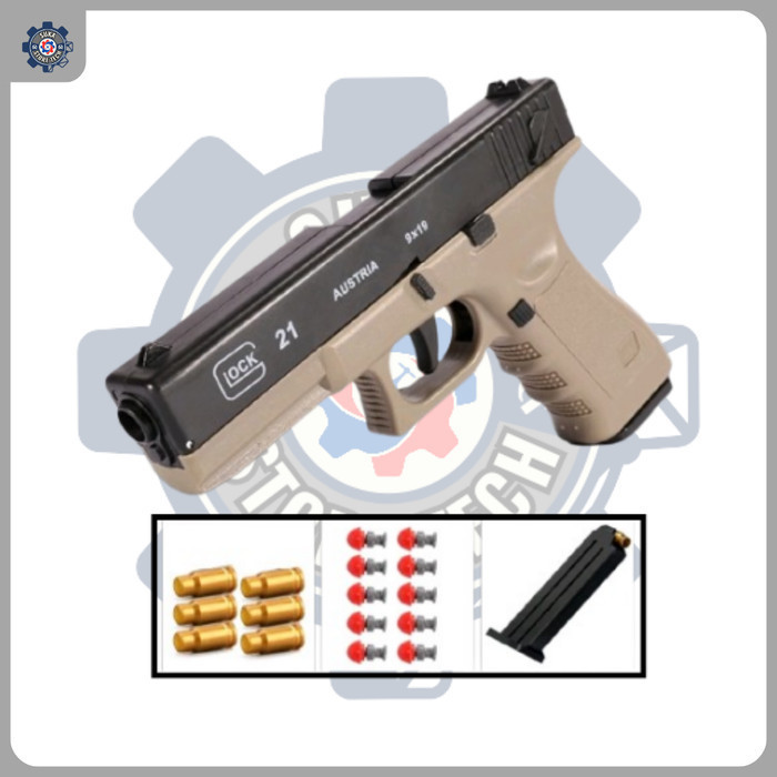 Jual Mainan Pistol Gun Shell Soft Bullet Toy Gun Foam Ejection Toy Anak ...