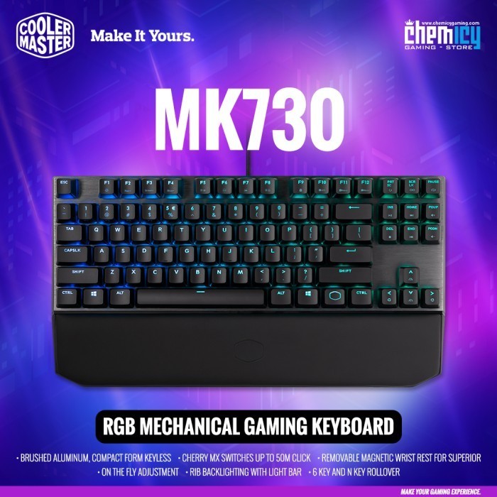 Jual Ready Cooler Master MK730 / MK-730 RGB TKL Mechanical Gaming ...