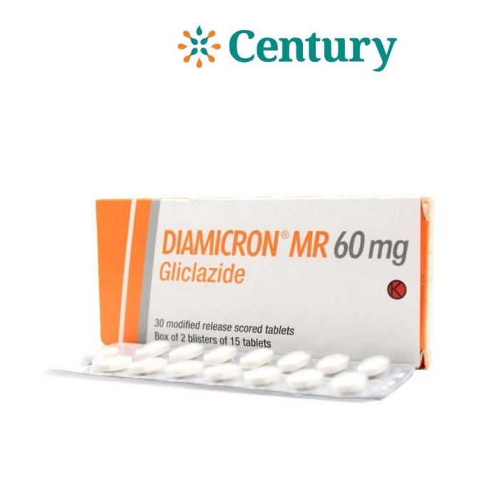 Jual DIAMICRON MR 60MG TAB 30'S 1 STRIP ISI 15 TAB / GLICAZIDE 60 MG ...