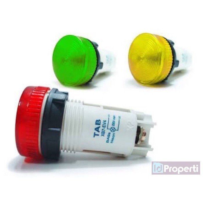 Jual Schneider XB7EV03MP Pilot Lamp Light LED IP65 220VAC Harmony XB7 ...