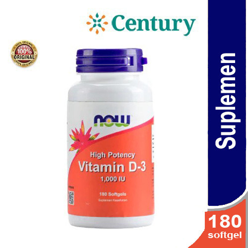 Jual NOW VITAMIN D-3 1000 IU 180'S / SUPLEMEN KESEHATAN / VITAMIN D ...