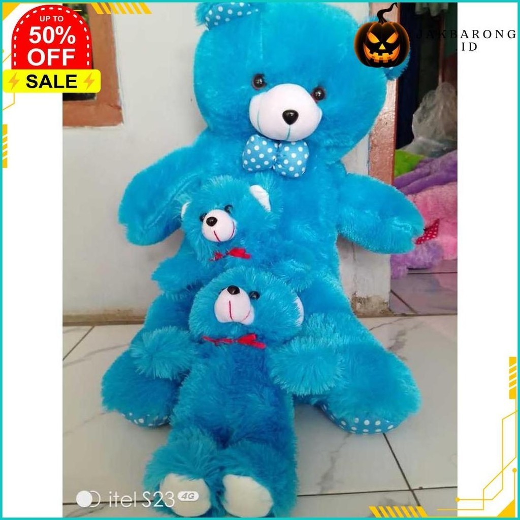 Jual Paket Boneka Teddy Bear Jumbo 70Cm Beranak 2 1 Besar 2 Kecil ...