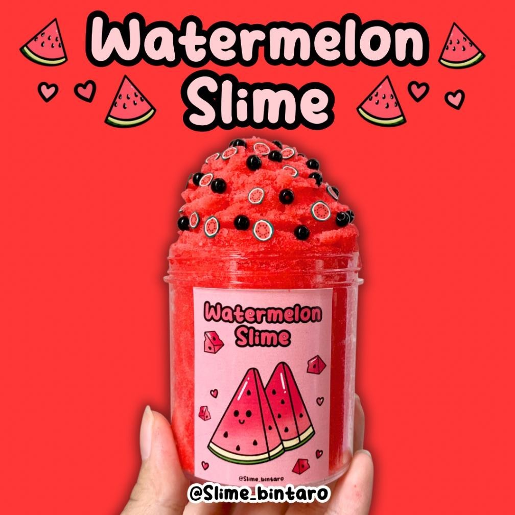 Jual Eq-77 Cloud Icee Watermelon Slime By Slime Bintaro || Cloud Slime ...