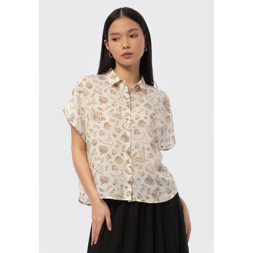 100% Cotton Short Sleeve Ditsy Print Nightdress | Bonmarché