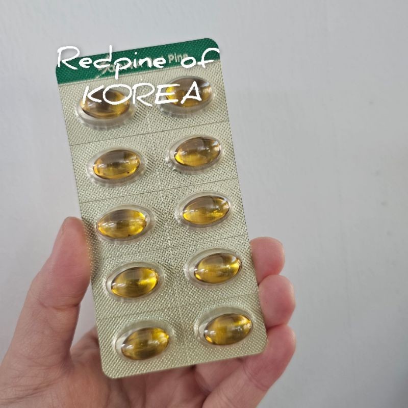Jual Kapsul Redpine Utama Korea 대한민국 적송유, isi 10-kapsul pinus merah ...