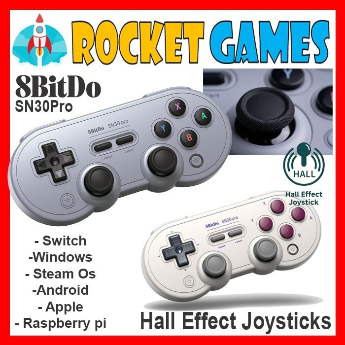 Jual 8Bitdo Sn30 Pro Bluetooth Gamepad Sn Edition Switch Windows ...