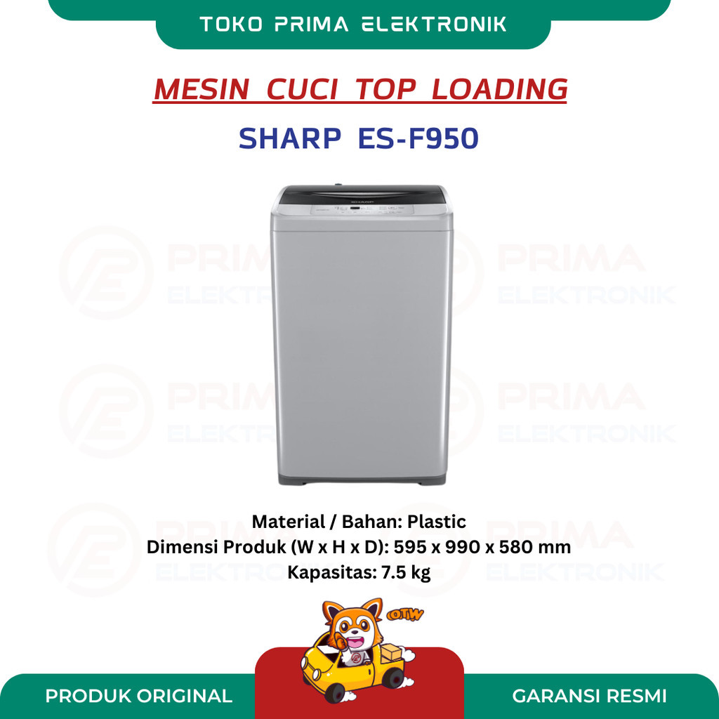 Jual MESIN CUCI TOP LOADING SHARP ES-F950 | Shopee Indonesia