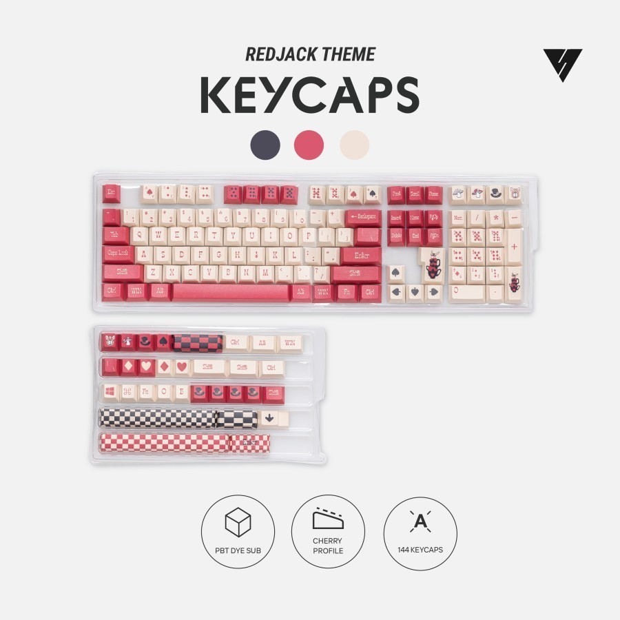 Jual VortexSeries Keycaps Set - REDJACK THEME Vortex | Shopee Indonesia