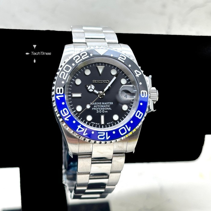 Jual Custom Seiko Seiko Mod Sub Batman Gmt Seiko Mods | Shopee Indonesia