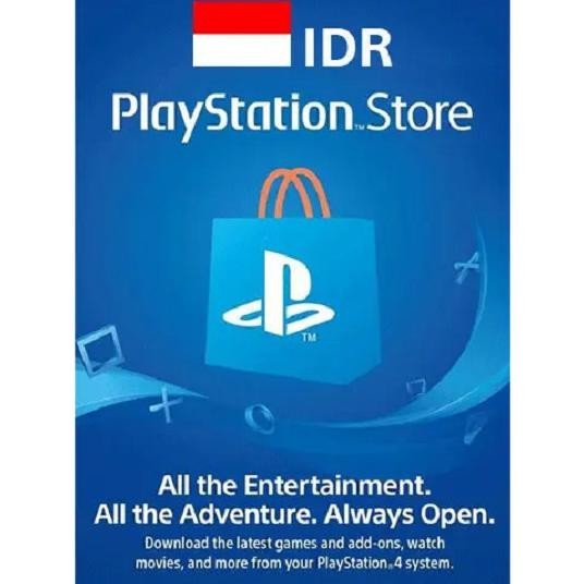 PS5 PS4 PS3 PSVita PSN IDR Indonesia PlayStation Network Card