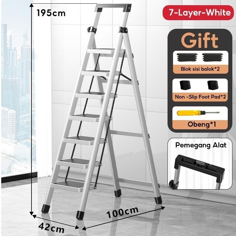 Jual Reaim Tangga 3/4/5/6 Step Rumah Lipat Tangga Besi Lipat Household ...