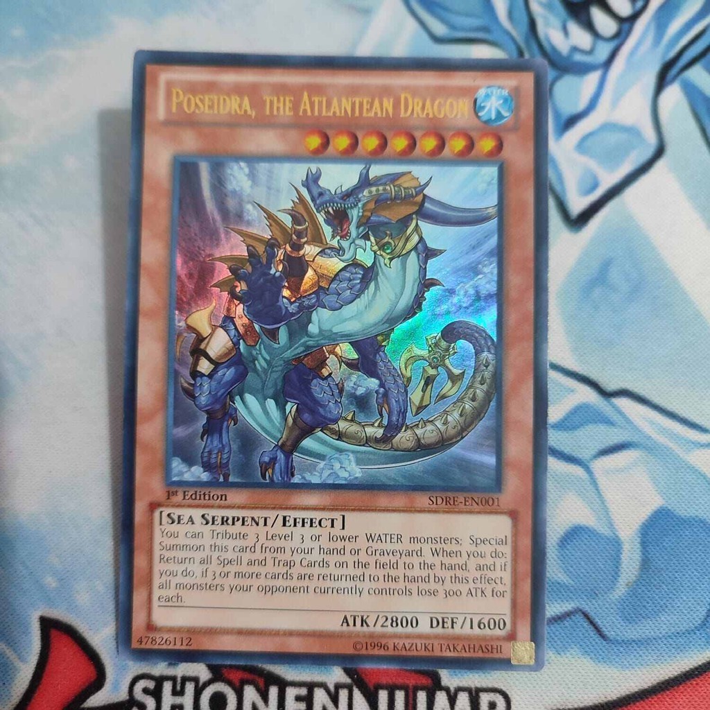 Jual yugioh poseidra the atlantean dragon SDRE ultra rare original ...