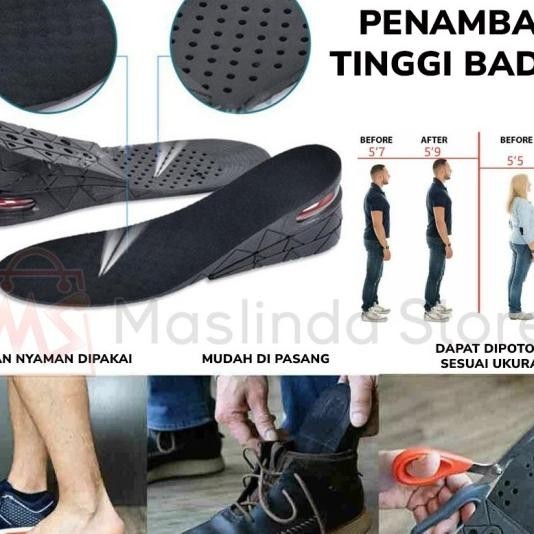 Jual Sol Sepatu Ambah Tambah Tinggi Inggi Badan 3 Layer Insole 7 Cm ...