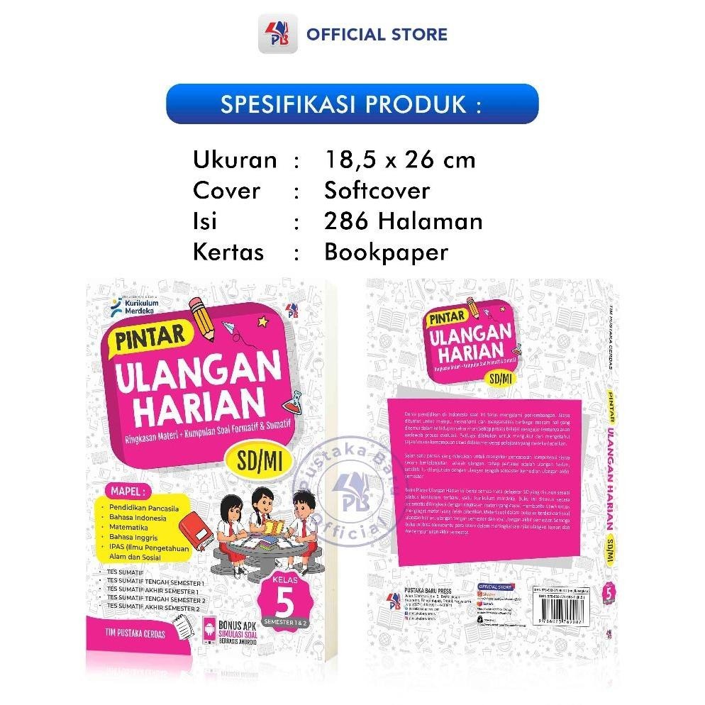 Jual SALE Buku Ulangan Harian SD Kelas 1,2,3,4,5,6 Kurikulum Merdeka ...