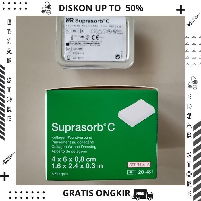 Jual SUPRASORB C 4X6 COLLAGEN WOUND DRESSING / UNTUK LUKA DIABETES
