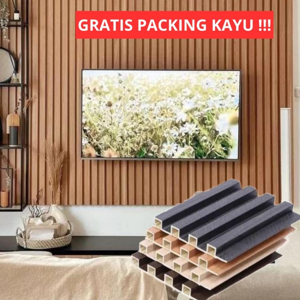 Jual Promo Wpc Wood Wall Panel Pvc Dekorasi Dinding Wallpanel Pengganti ...