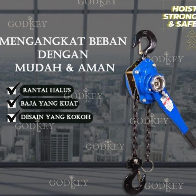 Jual Lever Block 1 Ton X 5 Meter/ Kotrek Rantai / Lever Hoist 1 T X 5 M ...
