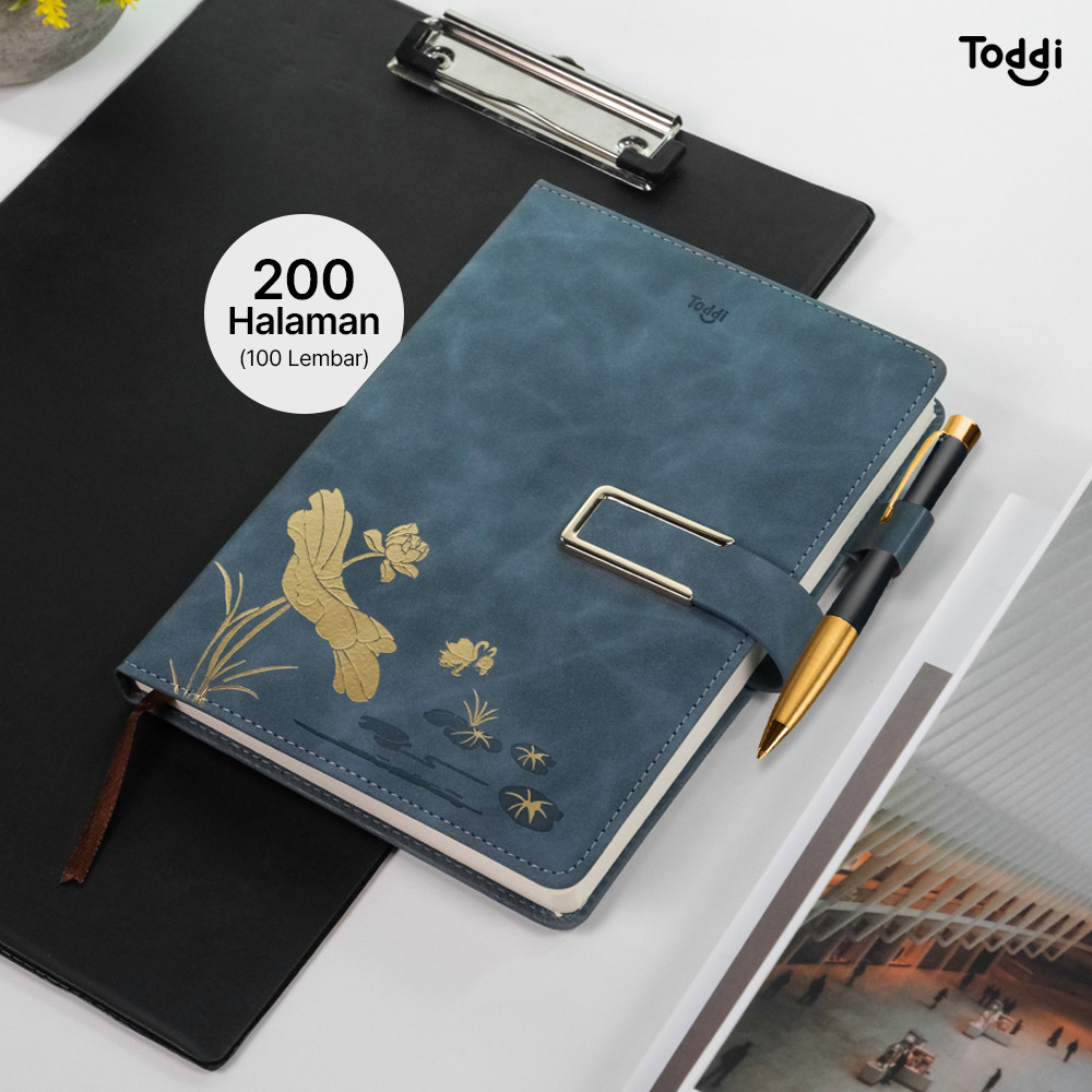 Jual Buku Jurnal Leather Notebook Diary A5 80GSM 200 Halaman - TD663 ...