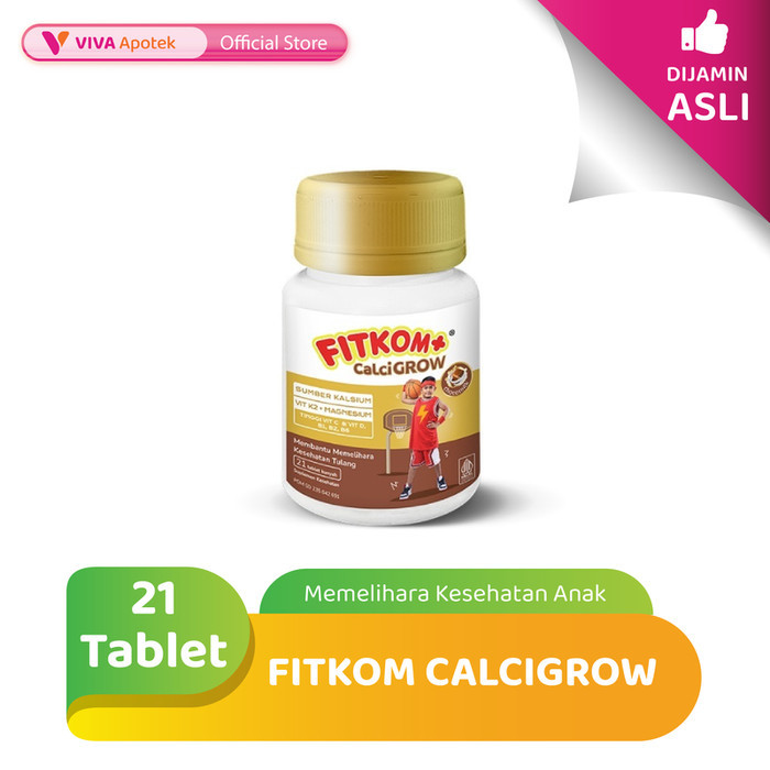 Jual Fitkom Calcigrow untuk Memelihara Kesehatan Anak (21 Tablet ...