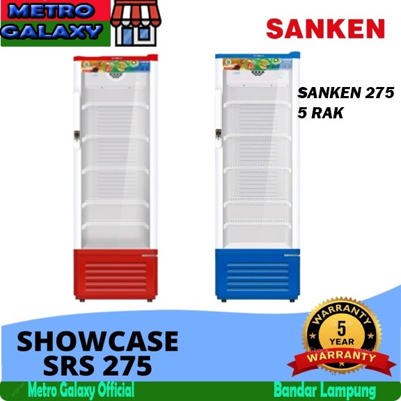 Jual SHOWCASE SANKEN SRS 279 5 RAK / 275 5 RAK DISPLAY COOLER 279 ...