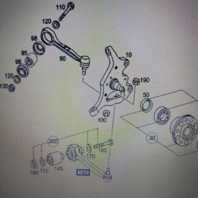 Jual Masih Ada Arm Bawah Besi W203 C'Class / Balljoint Mercy Sparepart ...