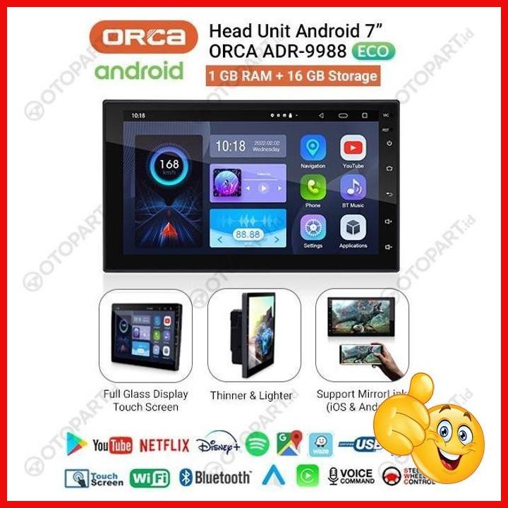 Jual [OTD] HEAD UNIT TV ANDROID 7 INCH ORCA ADR-9988 ECO (1+16G ...