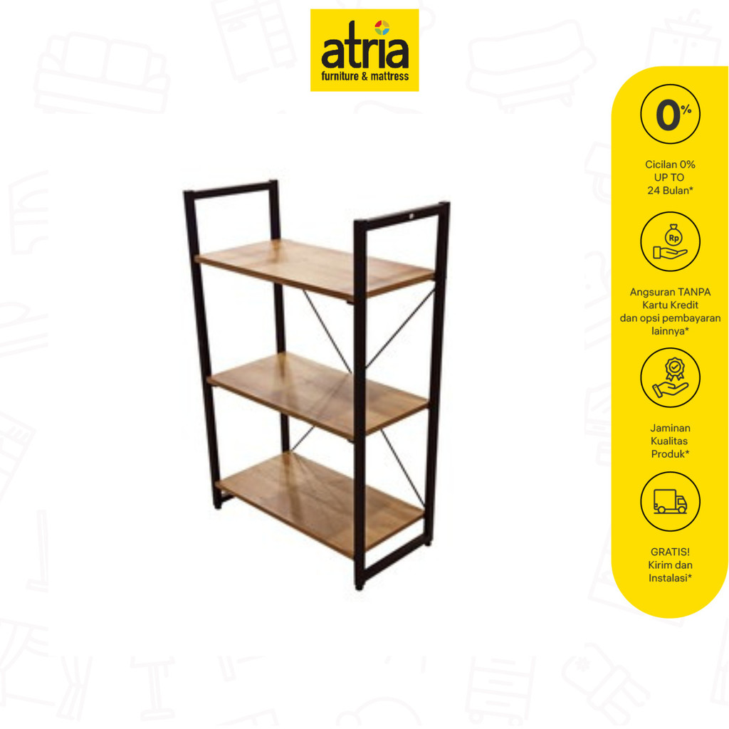 Jual Atria No Tools Rak serbaguna 3 Tier | Shopee Indonesia