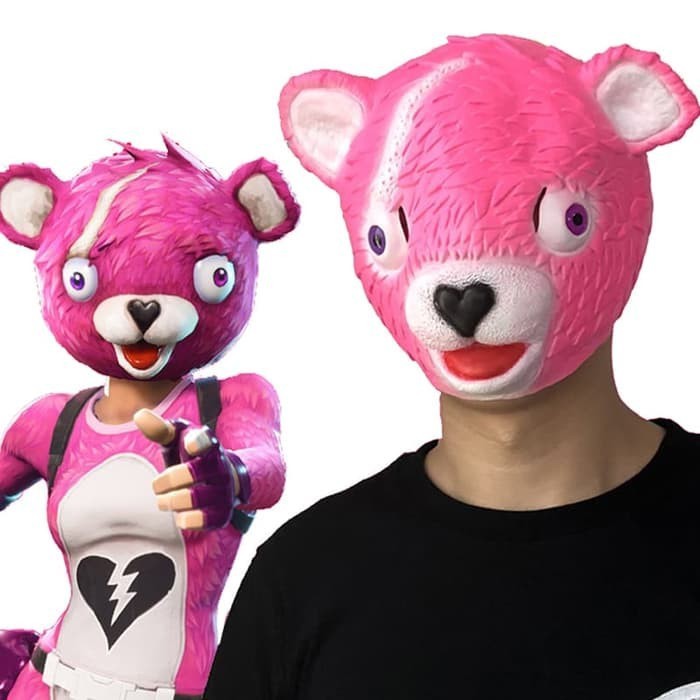Jual %$%$%$%$] Topeng Fortnite Panda Pink Pubg Latex Halloween | Shopee ...