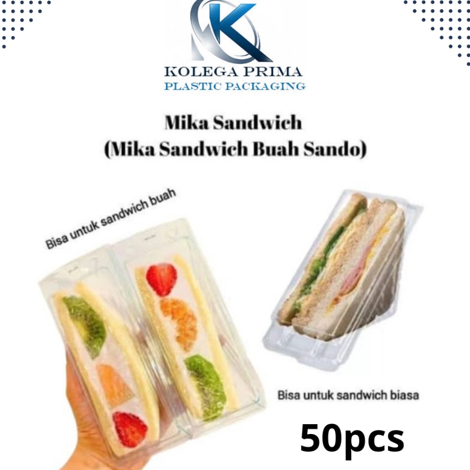 Jual Wdf Mika Sandwich Murah Mika Roti Tawar Mika Segitiga Tebal Isi Pcs Diskon