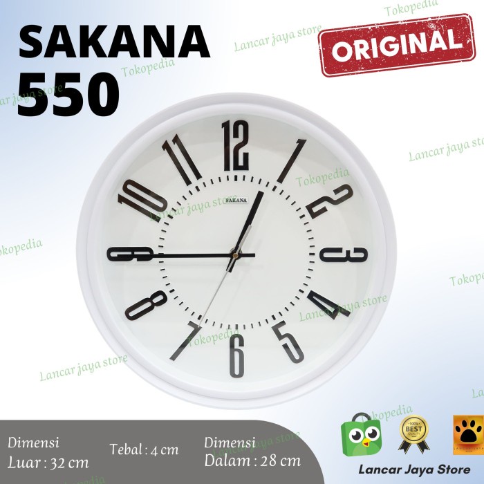 Jual Jam Dinding Sakana 550 Original Sakana 100 Shopee Indonesia