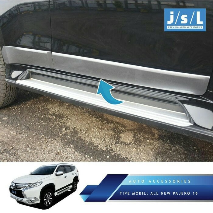 Jual LIST LIS PINTU SIDE BODY MOULDING CHROME ALL NEW PAJERO SPORT 2016