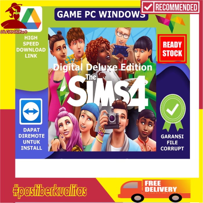 Jual LIFETIME PRO The Sims 4 Digital Deluxe Edition Game PC Bisa Banyak