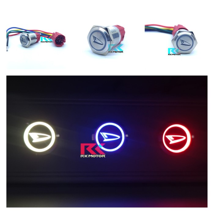 Jual Switch Saklar Tombol On Off Self Locking 12V 24V Daihatsu Nyala ...