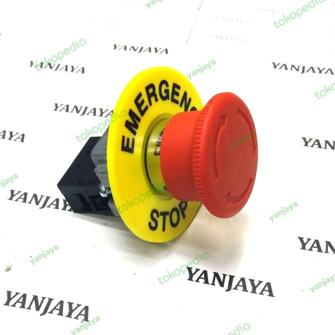 Jual emergency stop push button lock/emergency push button Shopee