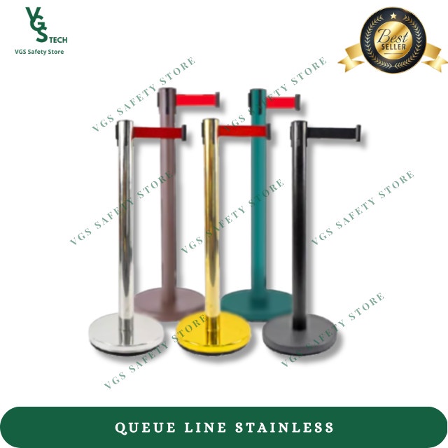 Jual Standing Barrier Tiang Antrian Railing Stand Pembatas Antrian ...