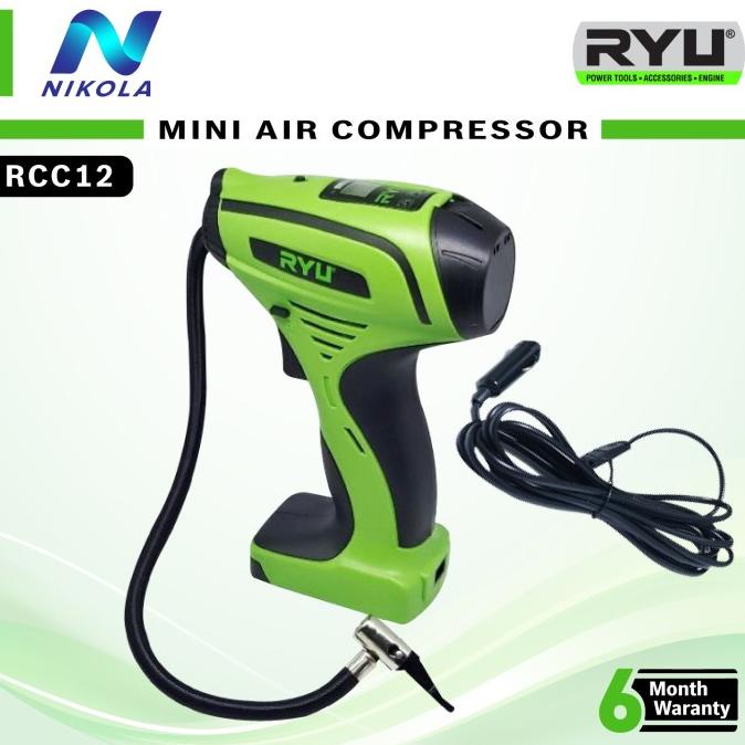 Jual RYU RCC12 Pompa Angin Ban Mobil DC Mini Air Compressor 12V ...