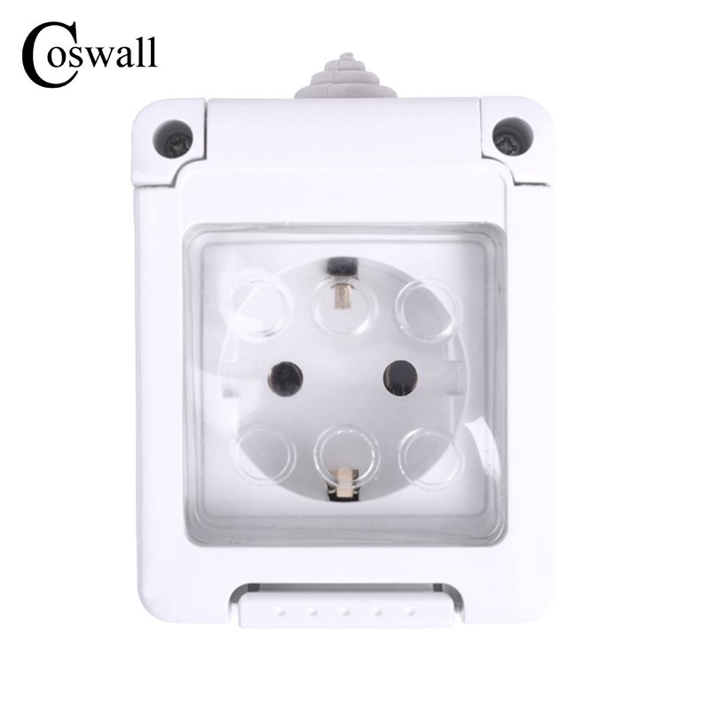 Jual &Coswall IP44 Waterproof Dust-proof Outdoor External Wall Power ...