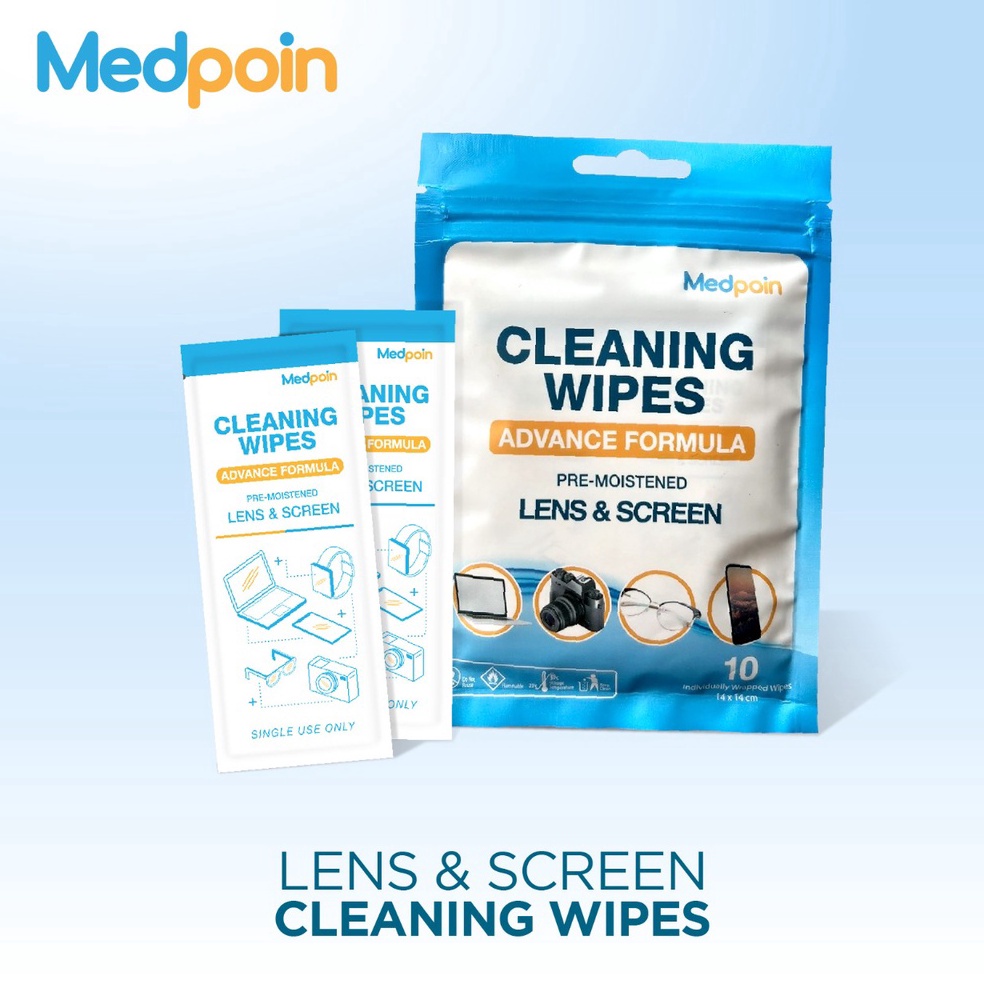 Jual Harga TERMURAAH.. Medpoin Lens & Screen Cleaning Wipes Sachet